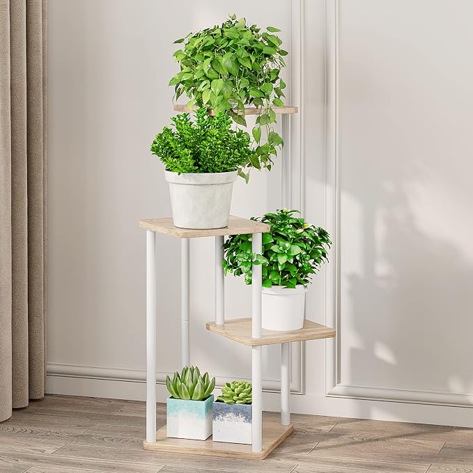 AZERPIAN Plant Stand 4 Tier Indoor Metal Flower Shelf - Image 2