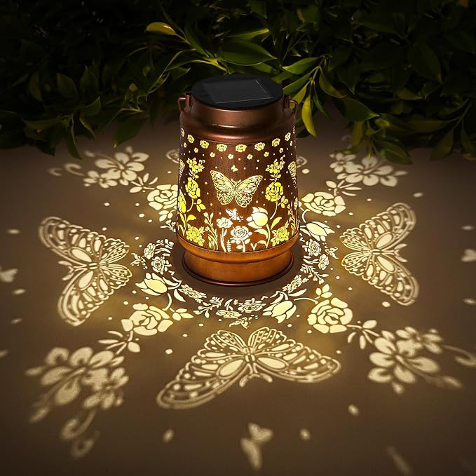 Solar Lanterns Outdoor Waterproof Garden Decor Christmas Gifts by kaakuuki