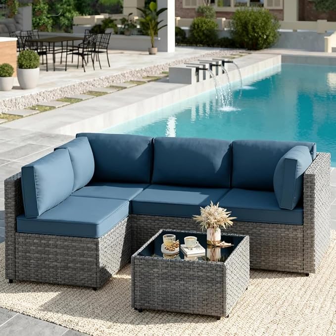 JAMFLY Patio Furniture Sets, 5-Piece Outdoor Patio Furniture - Image 7