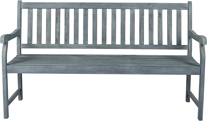 JONATHAN Y BNH101B Laurel 59.1" 3-Seat Slat-Back 600-Lbs Support Acacia Wood - Image 7