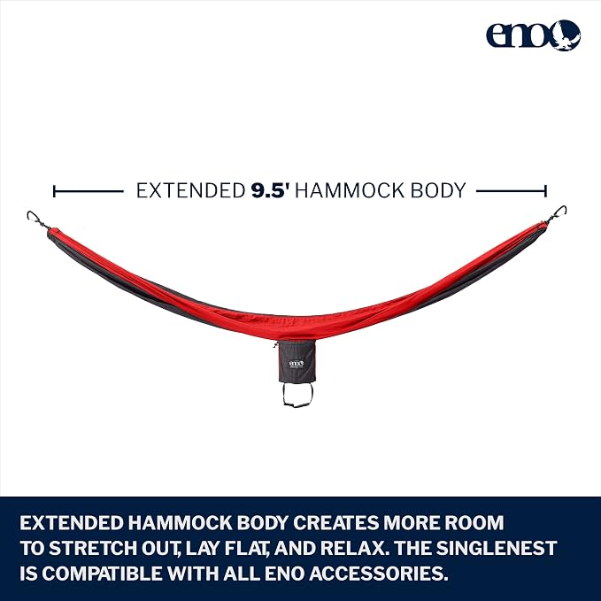 ENO, Eagles Nest Outfitters SingleNest Lightweight Camping Hammock - Image 2