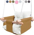 CaTeam - Canvas Baby Swing Chair, Wooden Hanging Seat by CaTeam