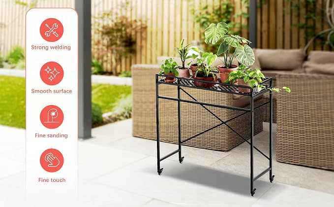 Zhongma 1 Tier Sturdy Metal Plant Stand - Image 7