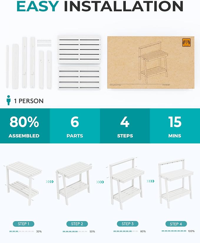 SERWALL Potting Bench Outdoor - Image 4