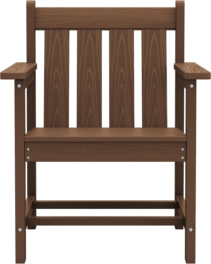 SEWRWALL 3 Pieces Patio Bistro Set, All Weather Adirondack Chair Set - Image 10