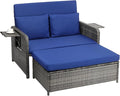 VINGLI Patio Daybed, Wicker Outdoor Daybed by VINGLI