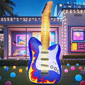 80's 90's Party Decoration 5FT Inflatable Guitar Party Decorations, Blow up LED by KOOY