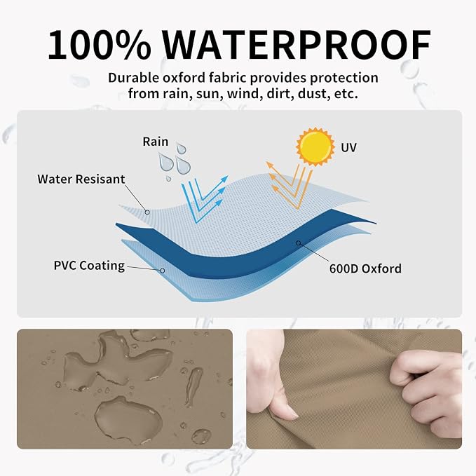 Easy-Going Outdoor Chair Cover Waterproof, Heavy Duty Patio Chair Cover - Image 3