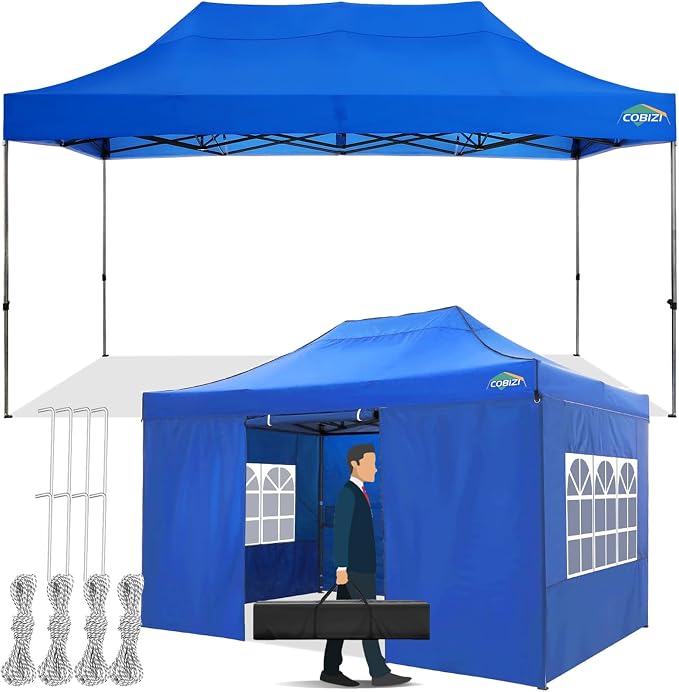 COBIZI 10x15 Pop up Canopy Tent 10x15 Canopy by COBIZI