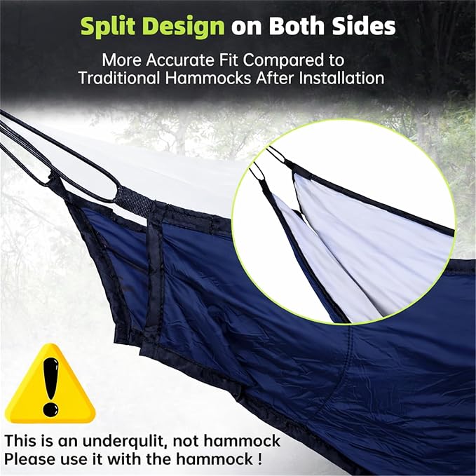 Hammock Underquilt for Camping Hammock, Full Length Camping Quilt for - Image 5