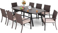 PHI VILLA 9 Piece Outdoor Dining Table Set by PHIVILLAThepioneerofcomfortablehouseholdsupplies