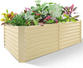 Land Guard 6x3x2ft Galvanized Raised Garden Bed, Planter Boxes Outdoor by LandGuard