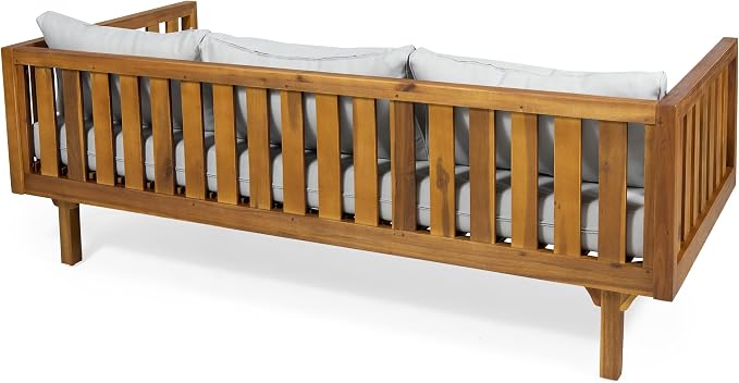 Merax Outdoor Acacia Wood Conversation Set - Image 4