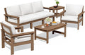 SERWALL HDPE Patio Furniture Set, 7-piece Outdoor Sectional Sofa Set, All by SERWALL