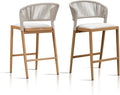 PURPLE LEAF Counter Height Bar Stool Set of 2 Outdoor Stool by PURPLELEAF