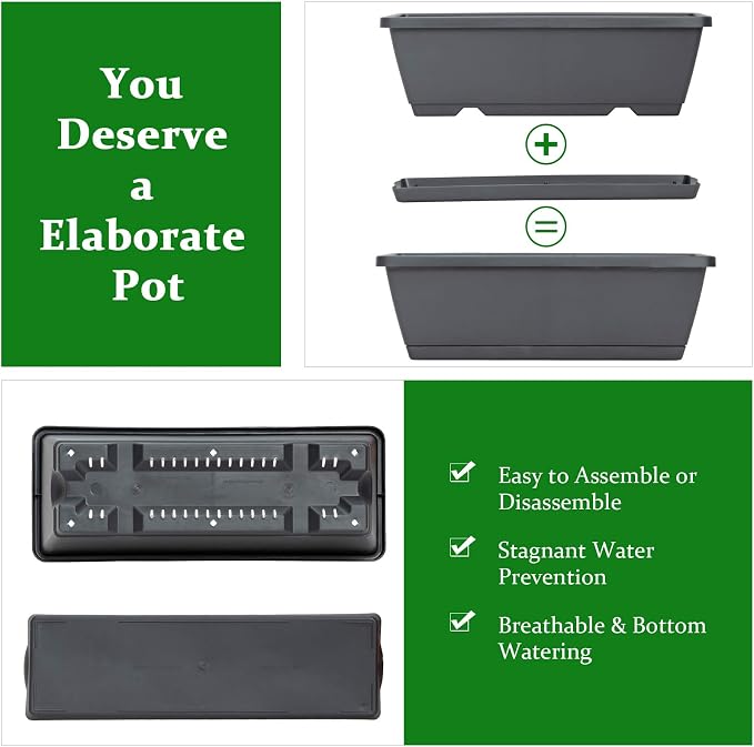 Giantex Set of 2 Vertical Raised Garden Bed, Elevated Planter Raised Beds - Image 6