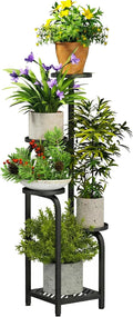 TOSKING 5 Tier Tall Plant Stand Indoor Outdoor, Heavy Duty Corner Shelf by TOSKINGESSENCE