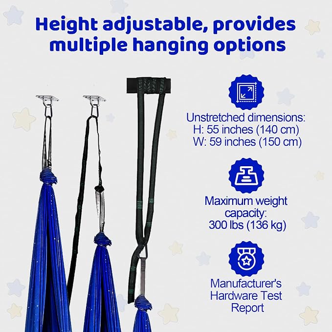 Sensory Swing for Kids Indoor and Outdoor Therapy Cuddle Swing Snuggle Hammock - Image 6