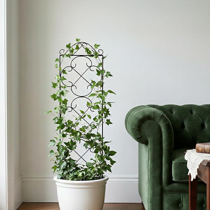Garden Trellis 4 Pack 56'' H x 13.8'' W Metal Plant Climbing Trellis Suitable - Image 8