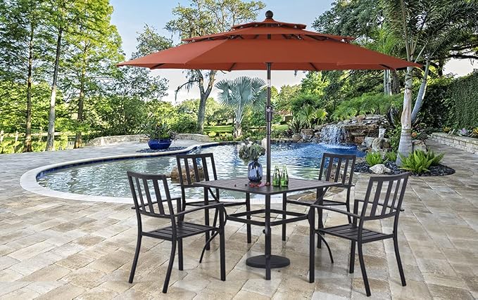 PHI VILLA 5 Piece Outdoor Dining Set - Image 6