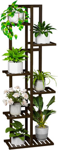 6 Tier Bamboo Plant Stand Indoor, Wood Tall Flower Holder Corner Tiered Plant by ROMGUAR+CRAFT