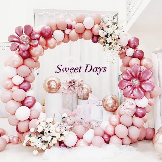 Wokceer Wedding Arch 8FT Round Backdrop Stand Balloon Arch Stand White Circle - Image 3