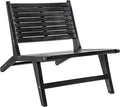JONATHAN Y PAT2000C Leo Mid-Century Modern Wood Armless Outdoor Lounge Chair by JONATHANY