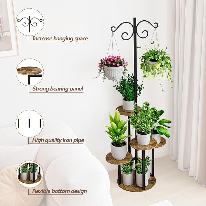 Plant Stand Indoor 5 Tier 8 Potted - Image 4