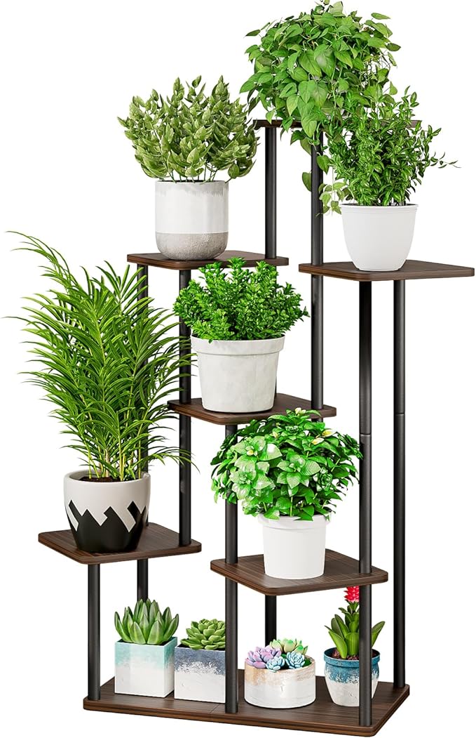 AZERPIAN Plant Stand 7 Tier Indoor Metal Flower Shelf by AZERPIAN