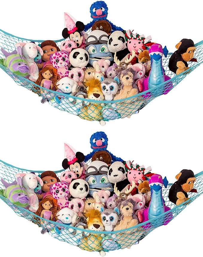 Lilly's Love Stuffed Animal Hammock | Corner Hanging Organizer, Toy Storage by LillysLove