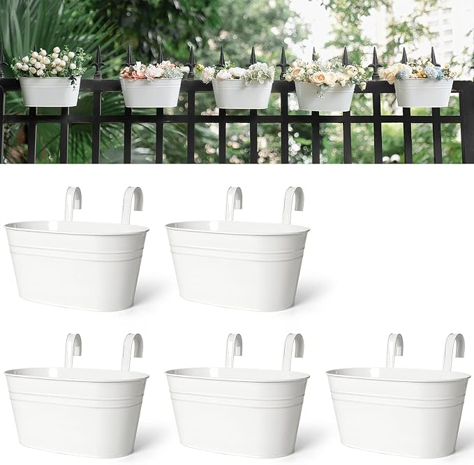 Dahey 10.5 Inch Metal Iron Hanging Flower Pots by Dahey