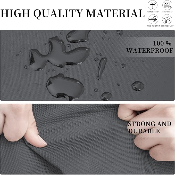 Easy-Going Patio L-Shaped Sectional Sofa Cover, 83“X104 Waterproof Outdoor - Image 4