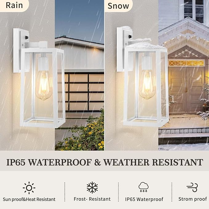 Dusk to Dawn Outdoor Lighting Fixtures Wall Mount, Sensor Exterior Wall Lights - Image 4