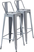 AC Pacific 30” Metal Barstool Set of 2 – Country Rustic Style by ACPacific