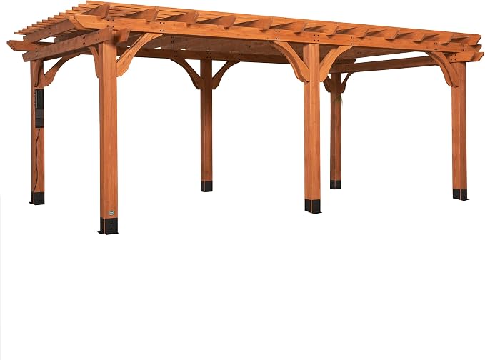 Backyard Discovery Beaumont 20' x 12' Traditional Cedar Wood Pergola Kit - Image 2