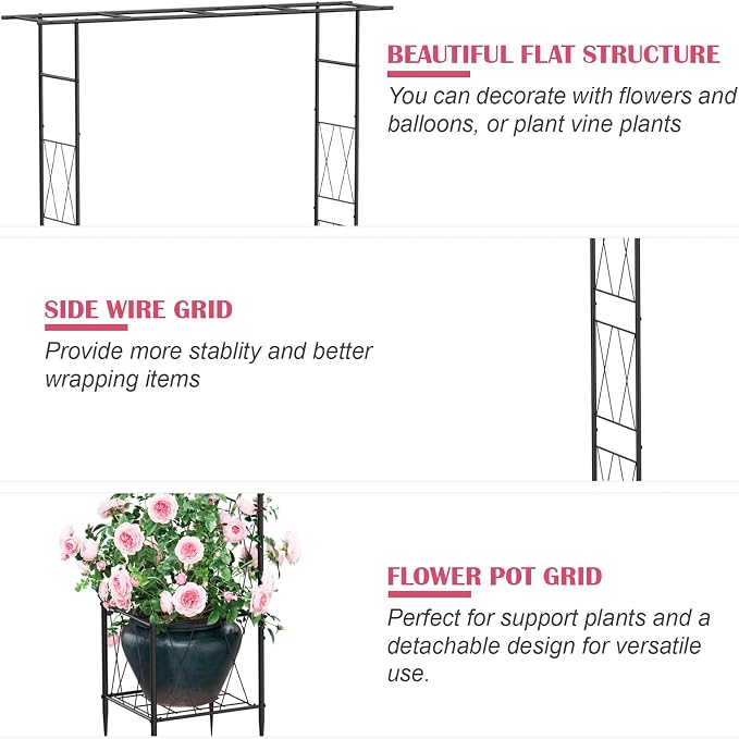 Garden Arch Thickened Garden Arbor Trellis - Image 4