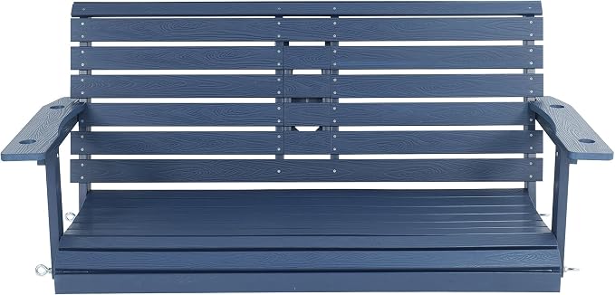 Poly Lumber 2-Seat Porch Swing, HIPS 4.5-Feet Bench Swing - Image 9