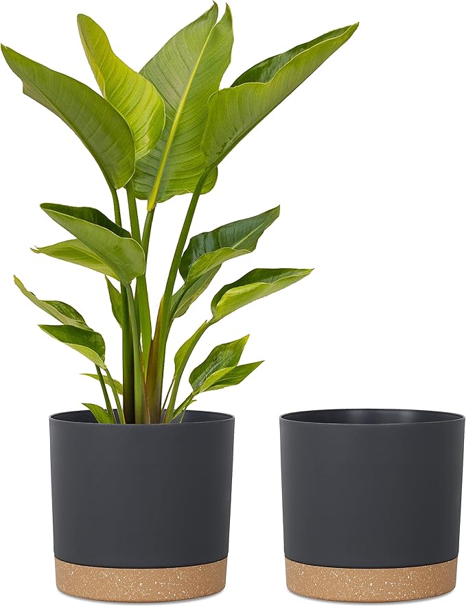 kubvici Plant Pots for Indoor Plants, 2 Pack 12 Inch Pots for Plants, by kubvici