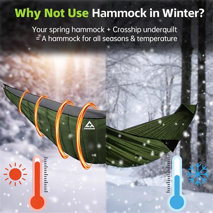 Hammock Underquilt for Camping Hammock, Full Length Camping Quilt for - Image 6
