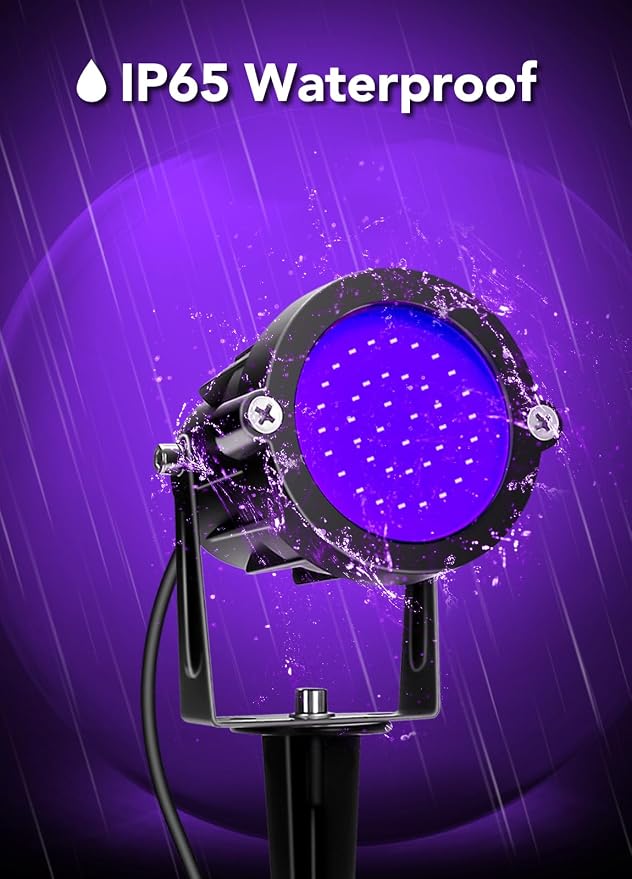 Elenora Halloween Spotlights Outdoor, 15W LED Black Light/Blacklight - Image 5