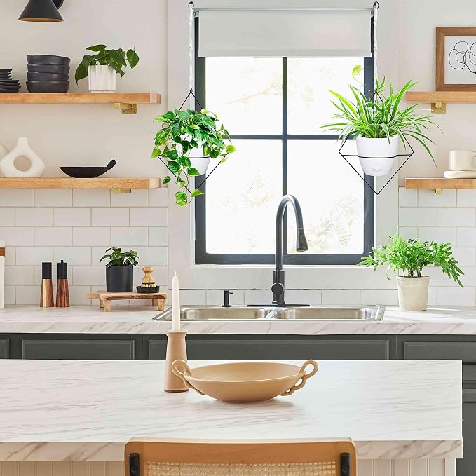 Hanging Planters for Indoor Plants, 2 Set Self Watering Hanging Flower Pots - Image 5