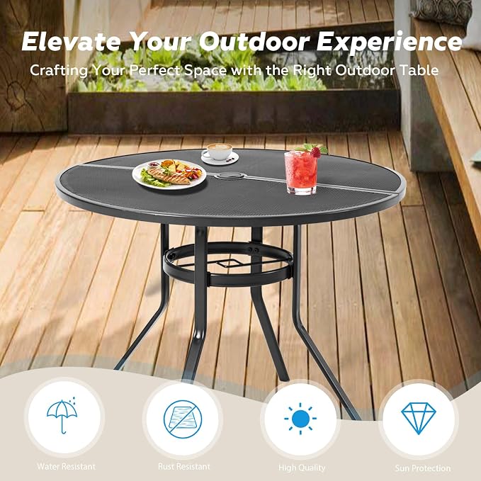 AECOJOY Outdoor Patio Dinning Table - Image 5