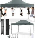 COBIZI 10x15 Pop Up Canopy Without Sidewall, Heavy Duty Canopy UPF 50+ All by COBIZI