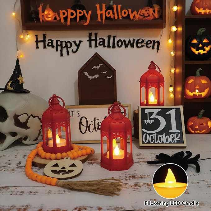 LLQ 8Pcs Mini Moroccan Lantern Decor - Image 3