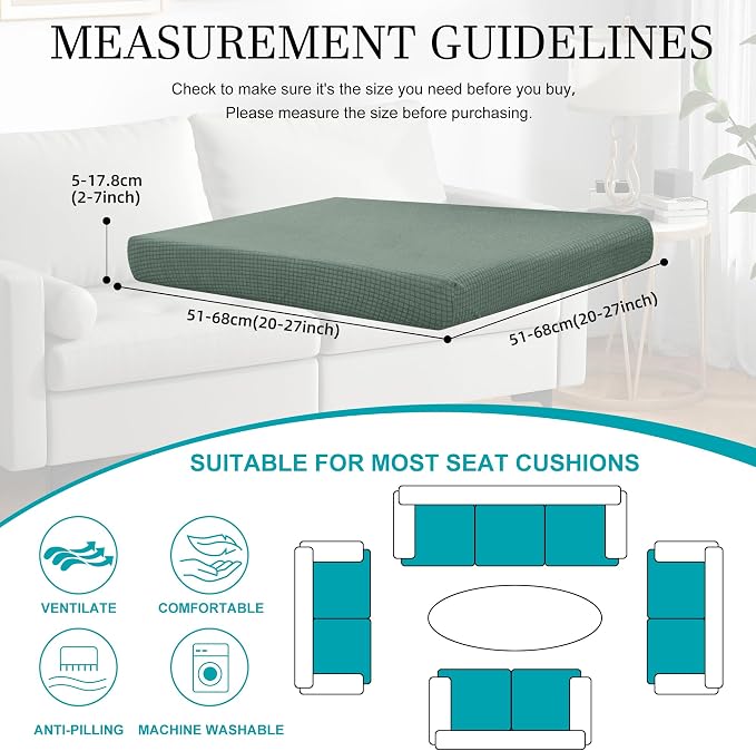12Pcs Stretch Patio Cushion Covers, Outdoor Couch Covers Replacement, Outdoor - Image 2