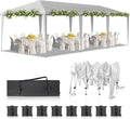 VINGLI 10x30 Pop Up Canopy Tent, Outdoor Tent Canopy Foldable Portable Canopies by VINGLI