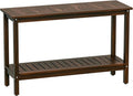 SUPER DEAL All-Weather Patio Bar Table Entry Console Table, 2-Shelf 48 inch by Superdeal