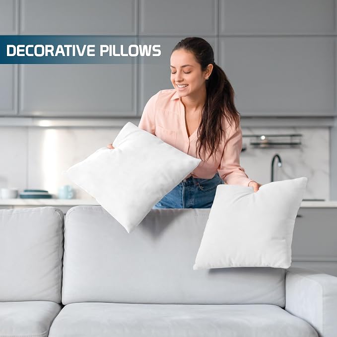 Utopia Bedding Throw Pillows – 18 x 18 Inches Down Alternative Pillows - Image 3