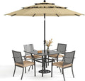 PHI VILLA 5 Pieces Outdoor Dining Set by PHIVILLAThepioneerofcomfortablehouseholdsupplies