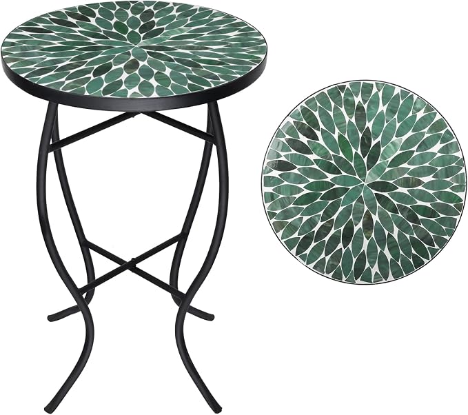 VCUTEKA Mosaic Outdoor Side Table by VCUTEKA